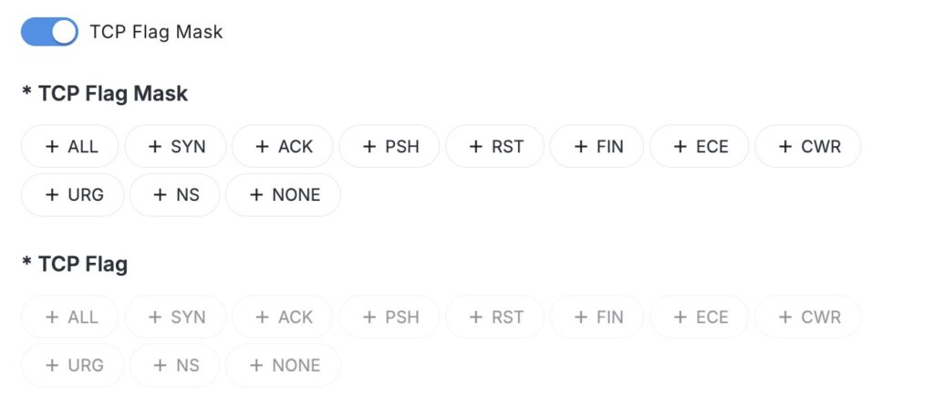 Митигации в StormWall Как проставить флаги в правилах